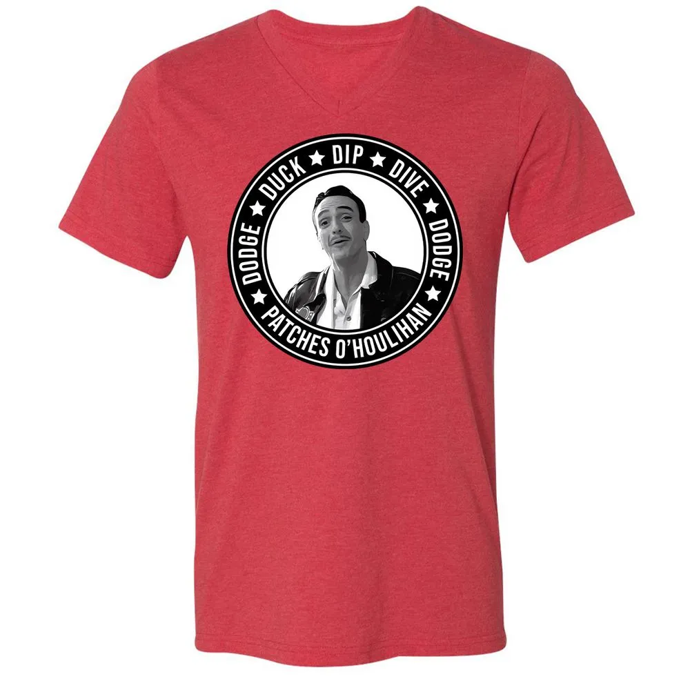 Unisex V-Neck T-Shirt - WHCH8HE1 - Heather Red - 5