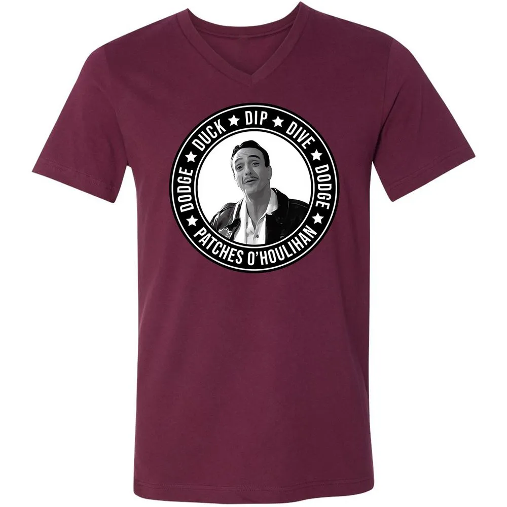 Unisex V-Neck T-Shirt - WHCH8HE1 - Maroon - 6
