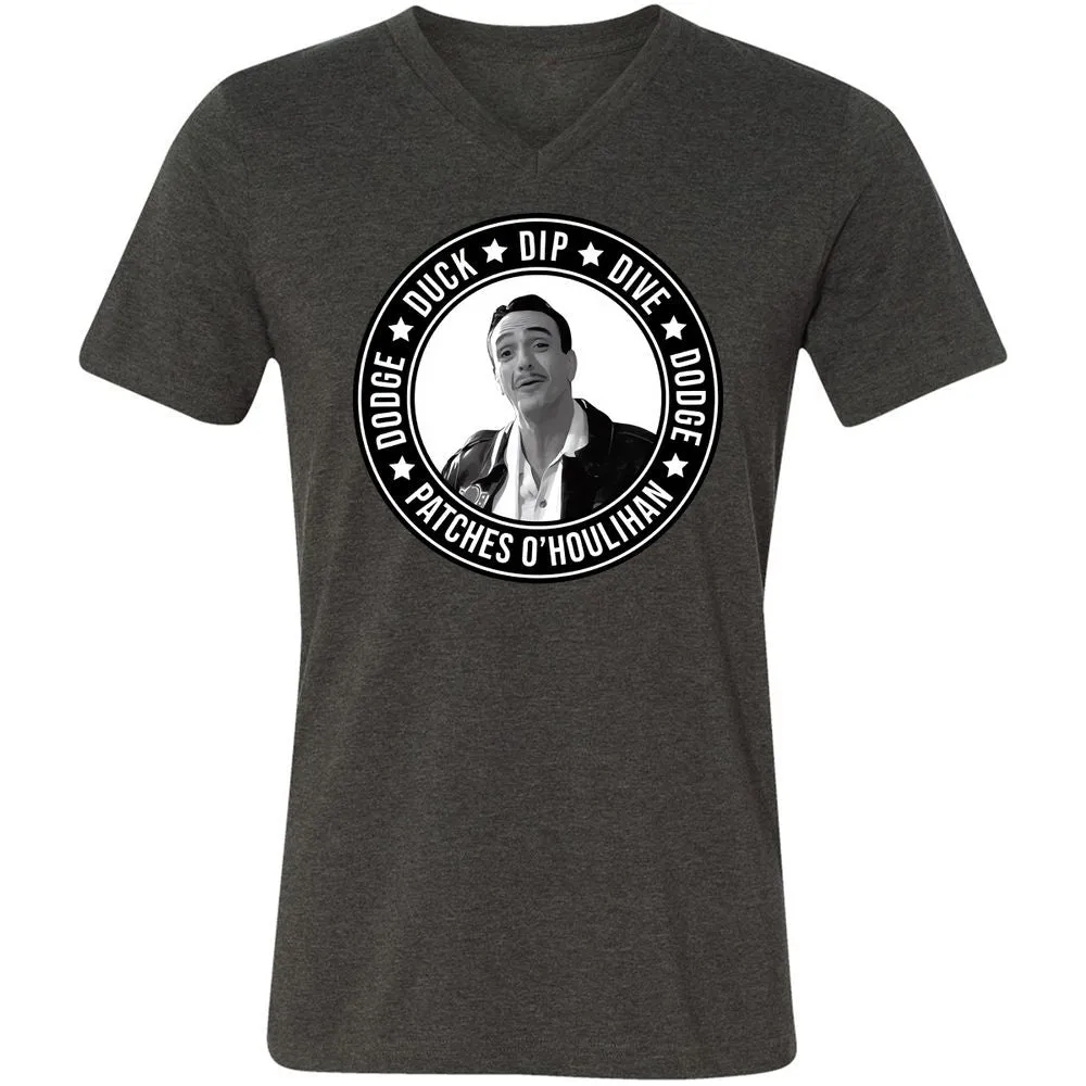 Unisex V-Neck T-Shirt - WHCH8HE1 - Dark Grey Heather - 8