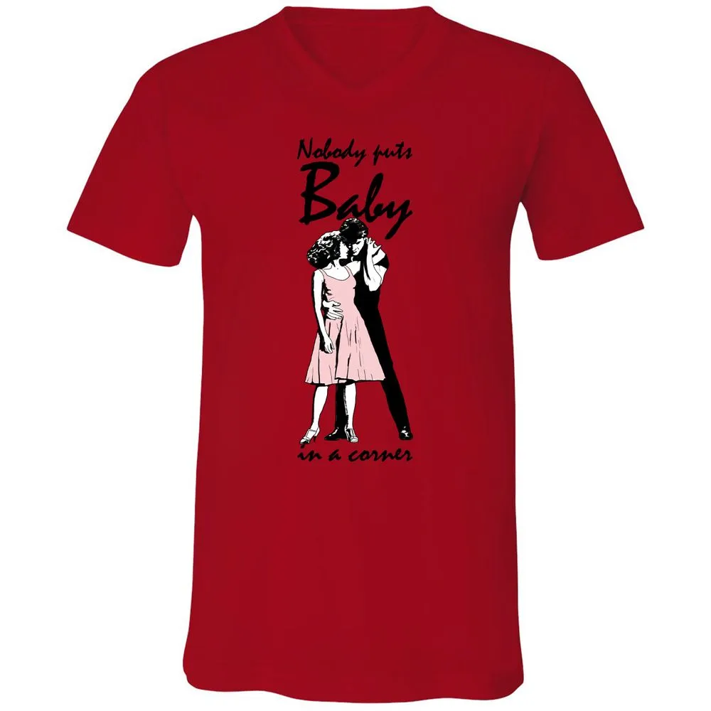 Unisex V-Neck T-Shirt - 47WA61PC - Red - 3
