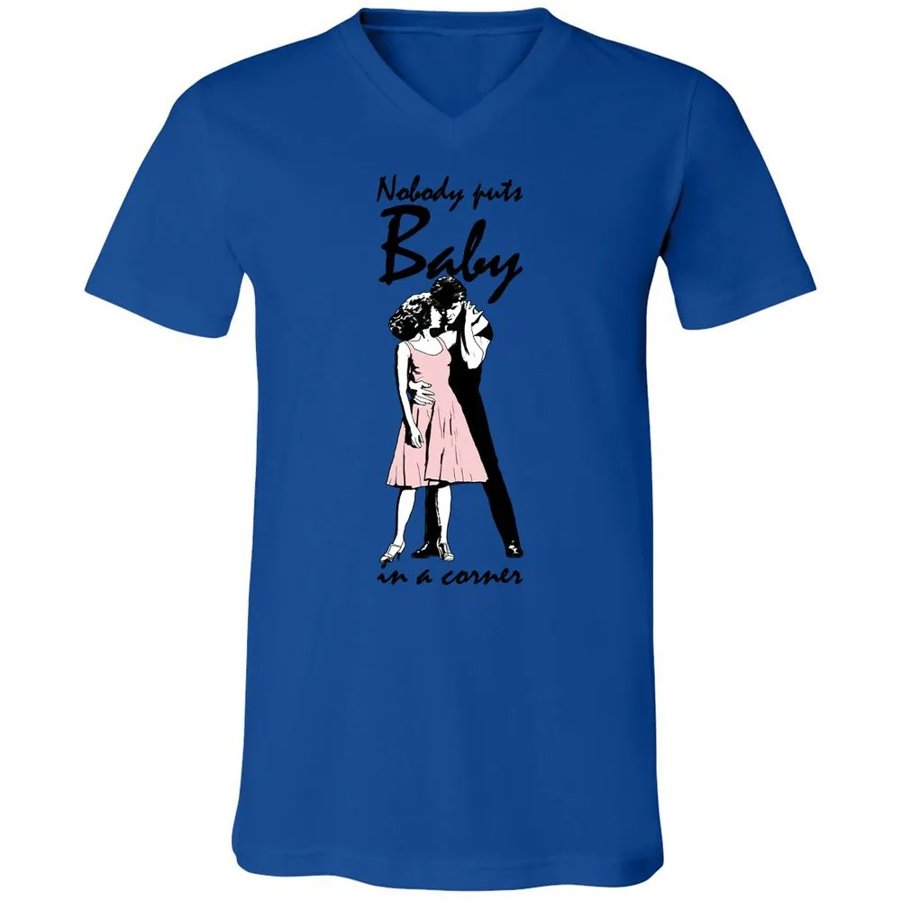 Unisex V-Neck T-Shirt - 47WA61PC - True Royal - 4