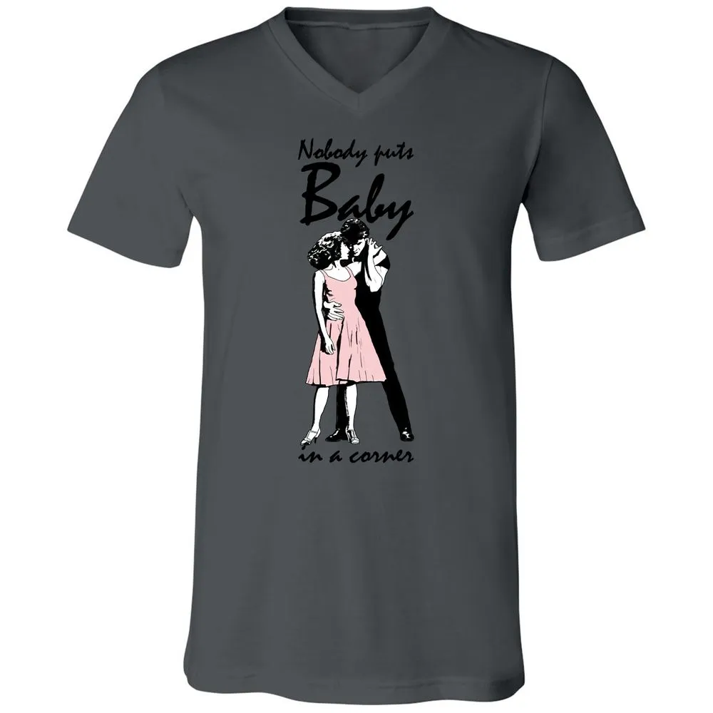 Unisex V-Neck T-Shirt - 47WA61PC - Asphalt - 12