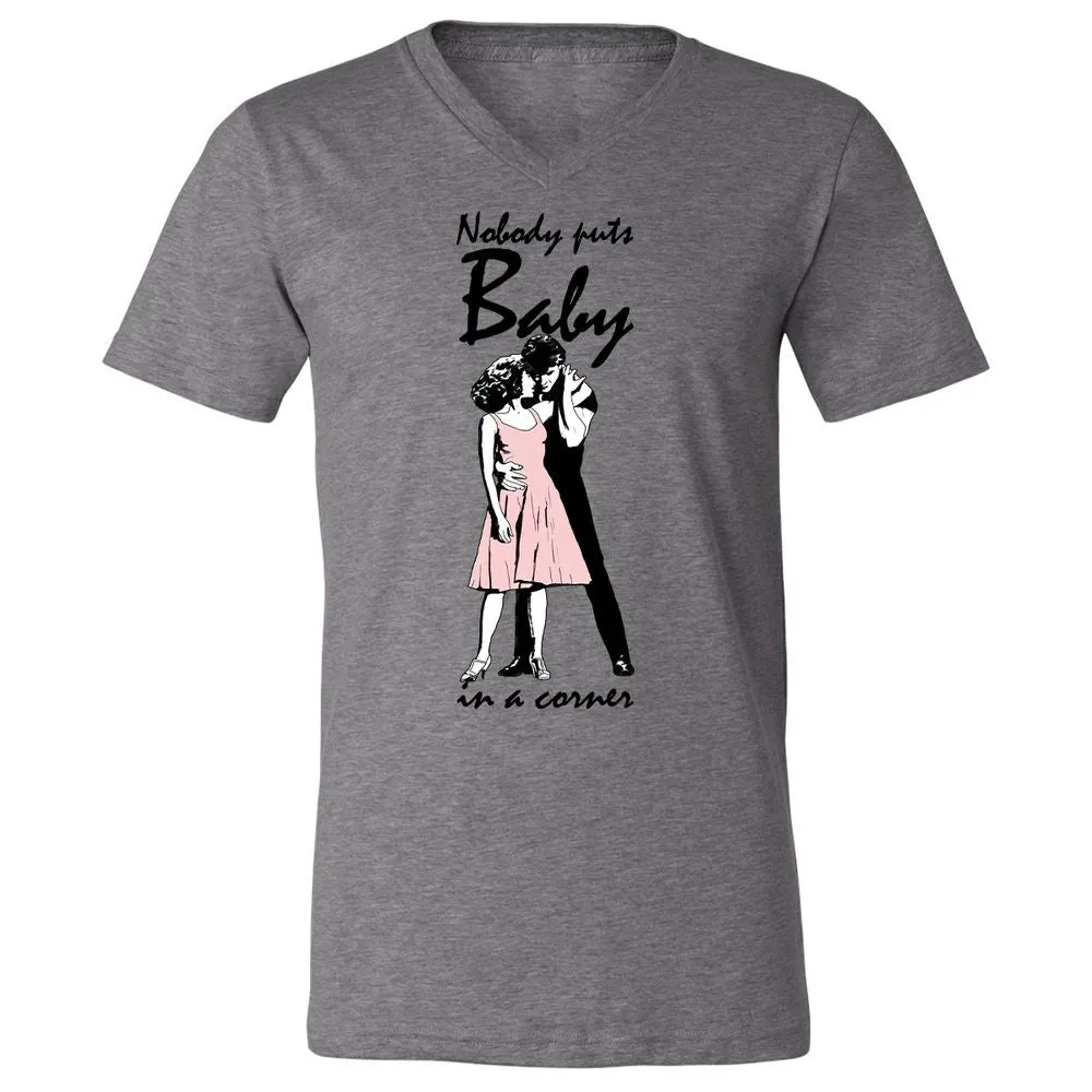Unisex V-Neck T-Shirt - 47WA61PC - Deep Heather - 13