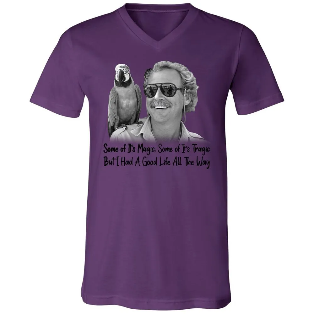 Unisex V-Neck T-Shirt - WWWR79GR - Team Purple - 2