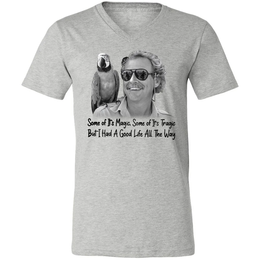 Unisex V-Neck T-Shirt - WWWR79GR - Athletic Heather - 7