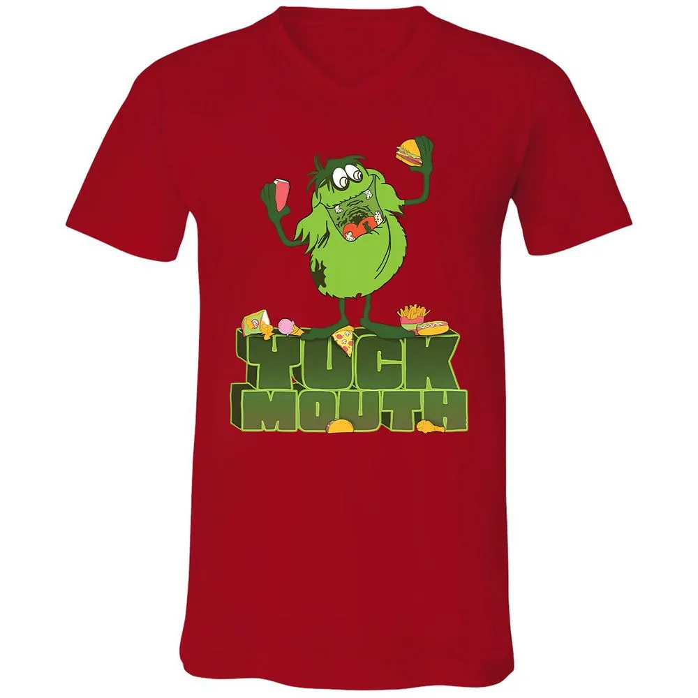 Unisex V-Neck T-Shirt - 7NP8WMYE - Red - 3