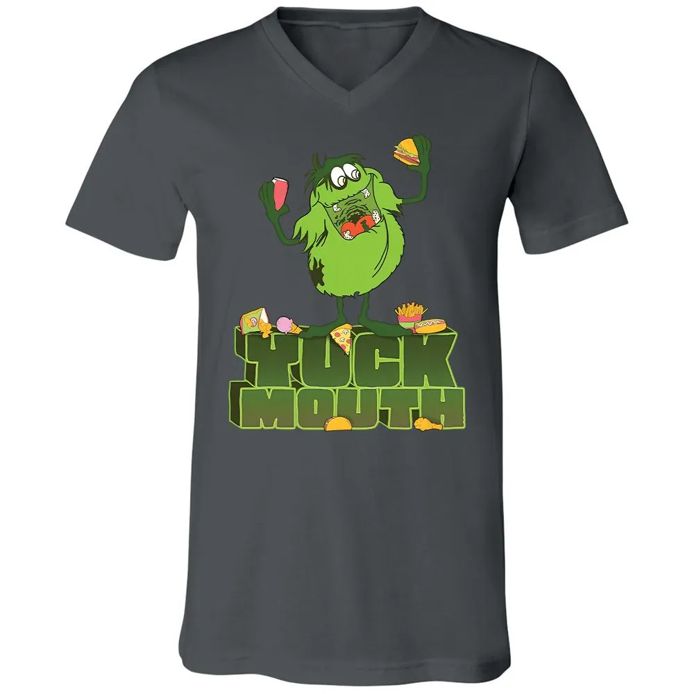 Unisex V-Neck T-Shirt - 7NP8WMYE - Asphalt - 12