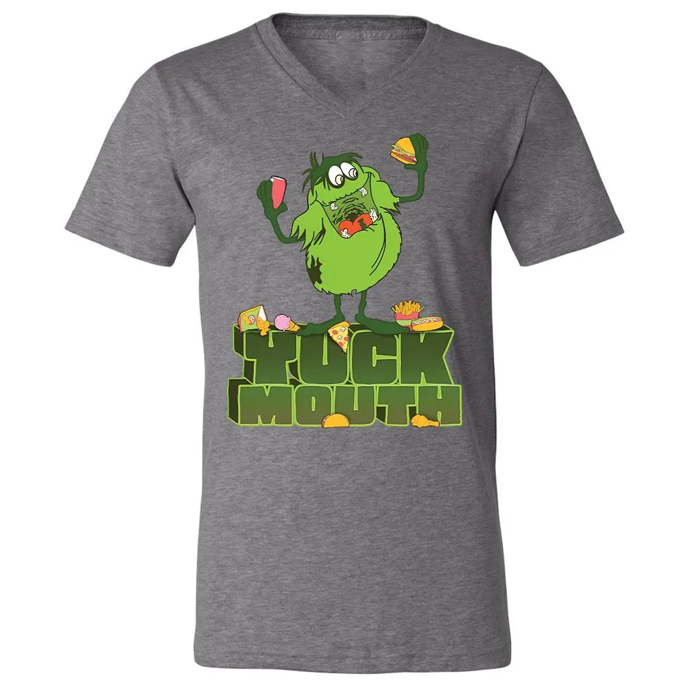 Unisex V-Neck T-Shirt - 7NP8WMYE - Deep Heather - 13