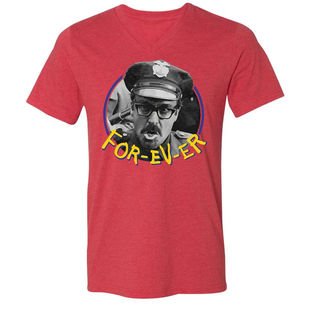 Unisex V-Neck T-Shirt - MD6PWGUB - Heather Red - 5