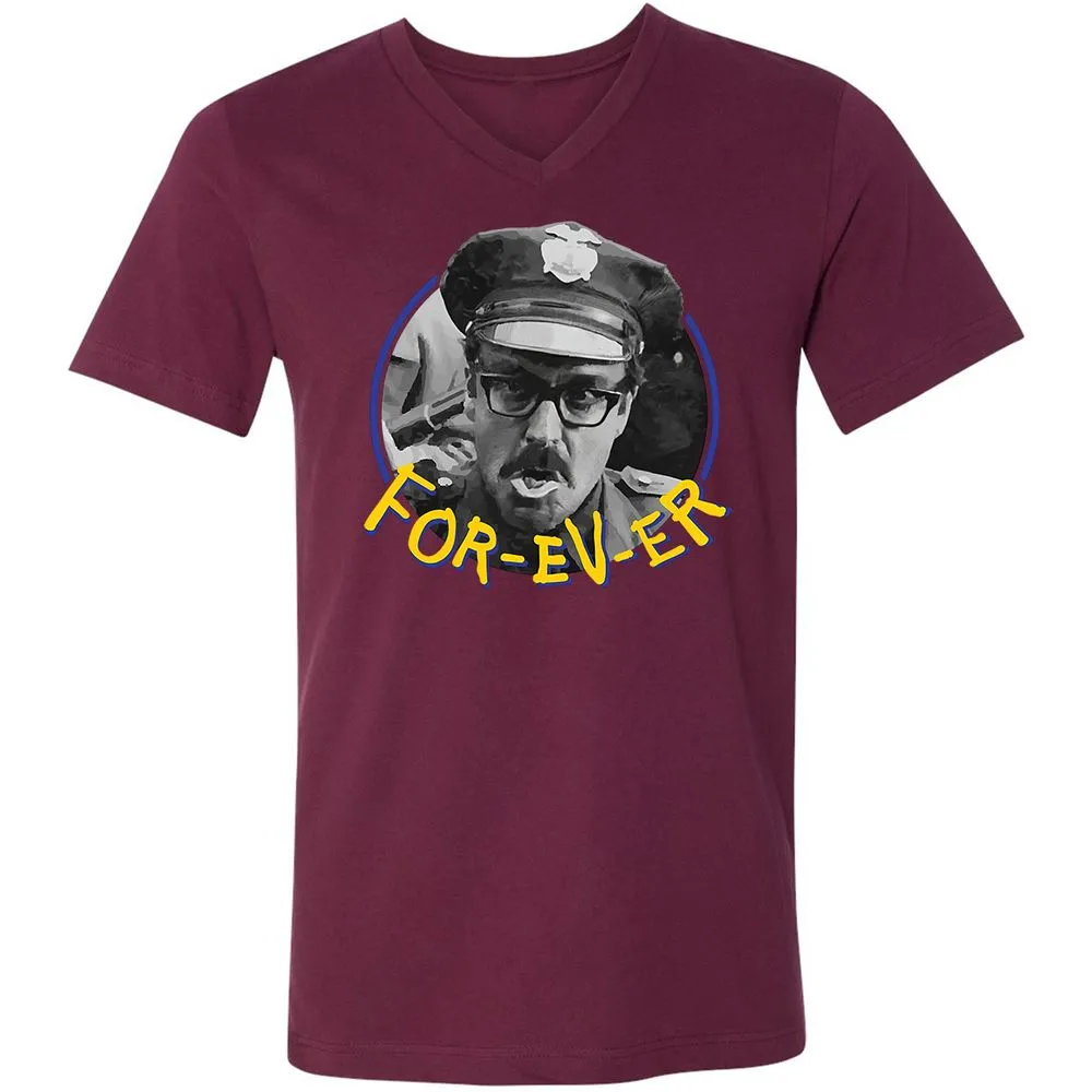Unisex V-Neck T-Shirt - MD6PWGUB - Maroon - 6