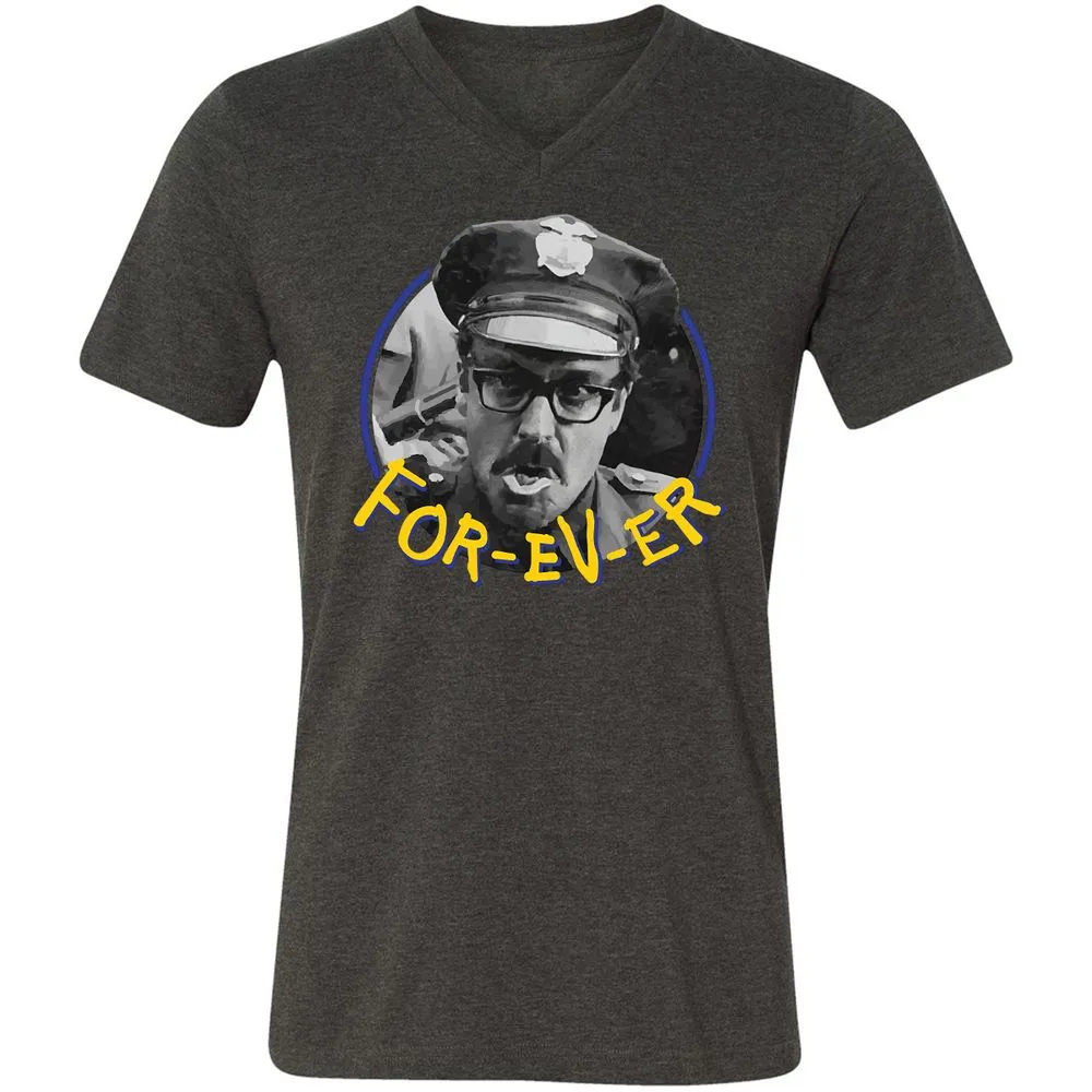 Unisex V-Neck T-Shirt - MD6PWGUB - Dark Grey Heather - 8