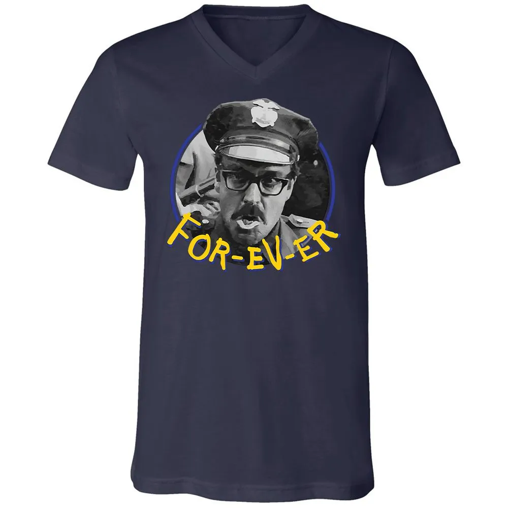 Unisex V-Neck T-Shirt - MD6PWGUB - Navy - 9