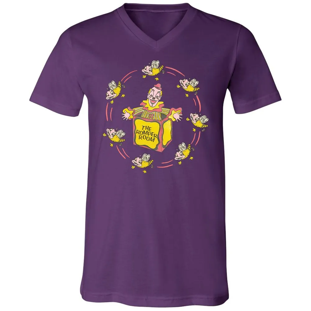 Unisex V-Neck T-Shirt - RL14QXK4 - Team Purple - 2