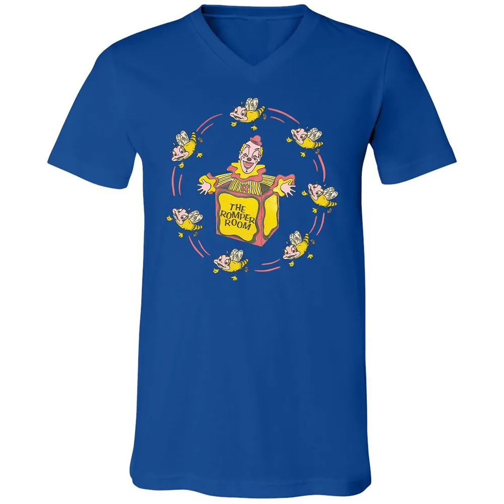 Unisex V-Neck T-Shirt - RL14QXK4 - True Royal - 4