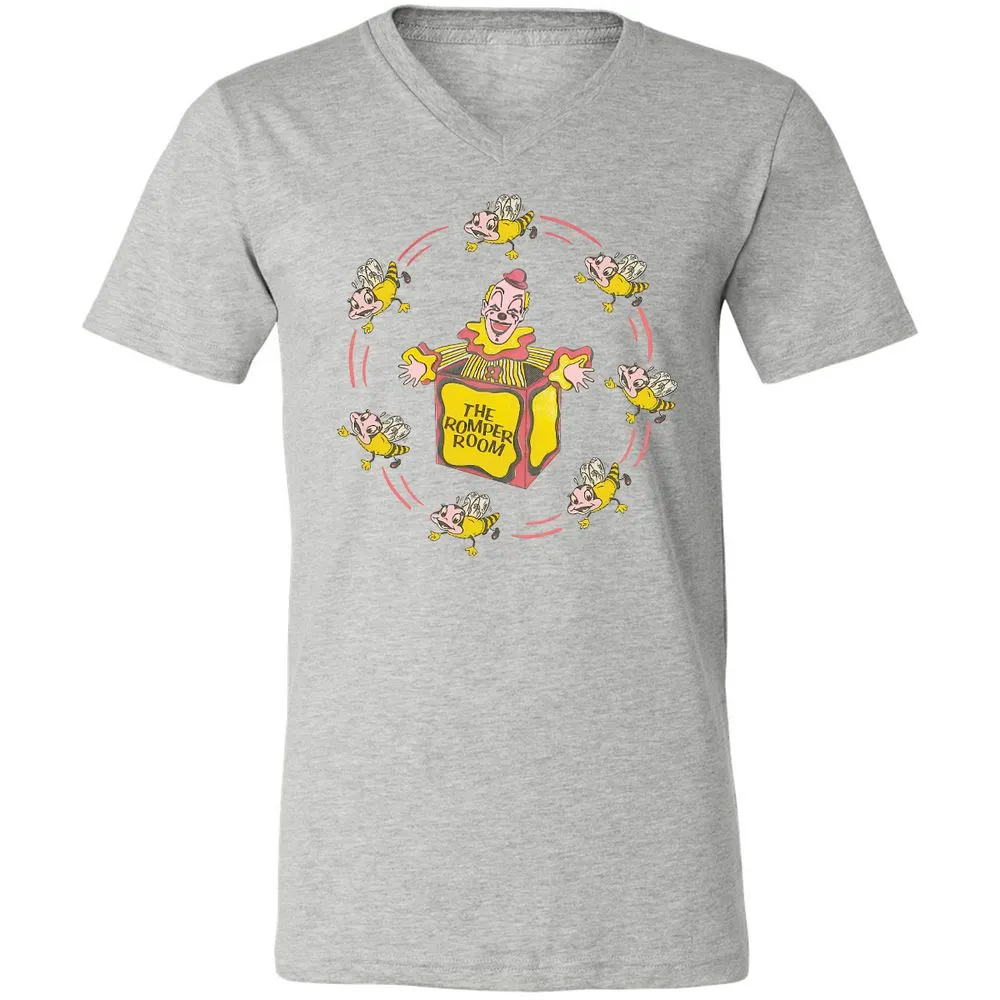 Unisex V-Neck T-Shirt - RL14QXK4 - Athletic Heather - 7