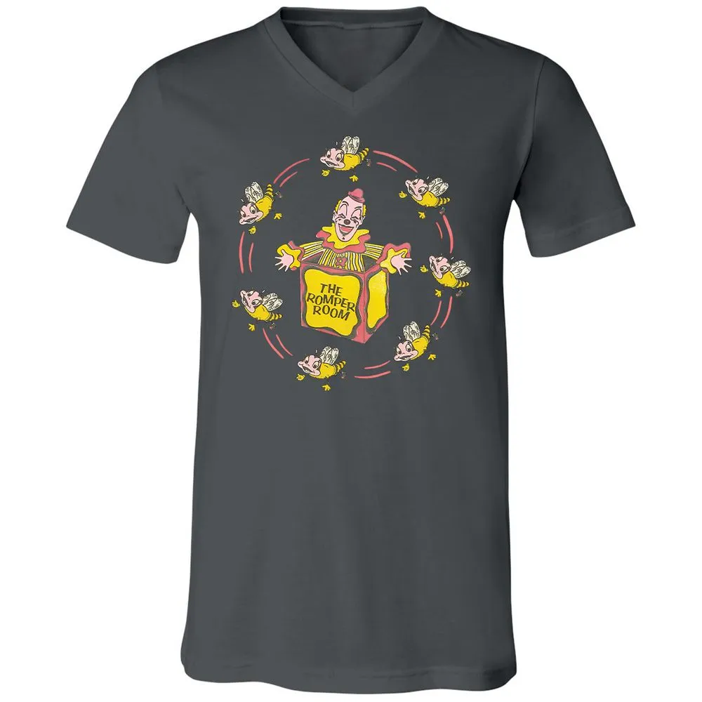 Unisex V-Neck T-Shirt - RL14QXK4 - Asphalt - 12