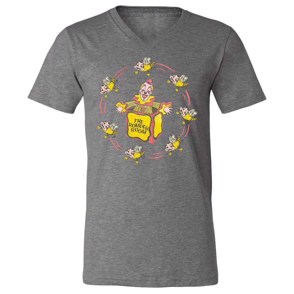 Unisex V-Neck T-Shirt - RL14QXK4 - Deep Heather - 13