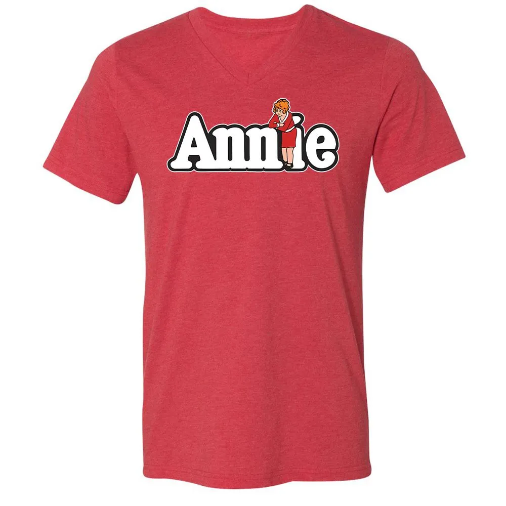 Unisex V-Neck T-Shirt - NQG1NV8N - Heather Red - 5