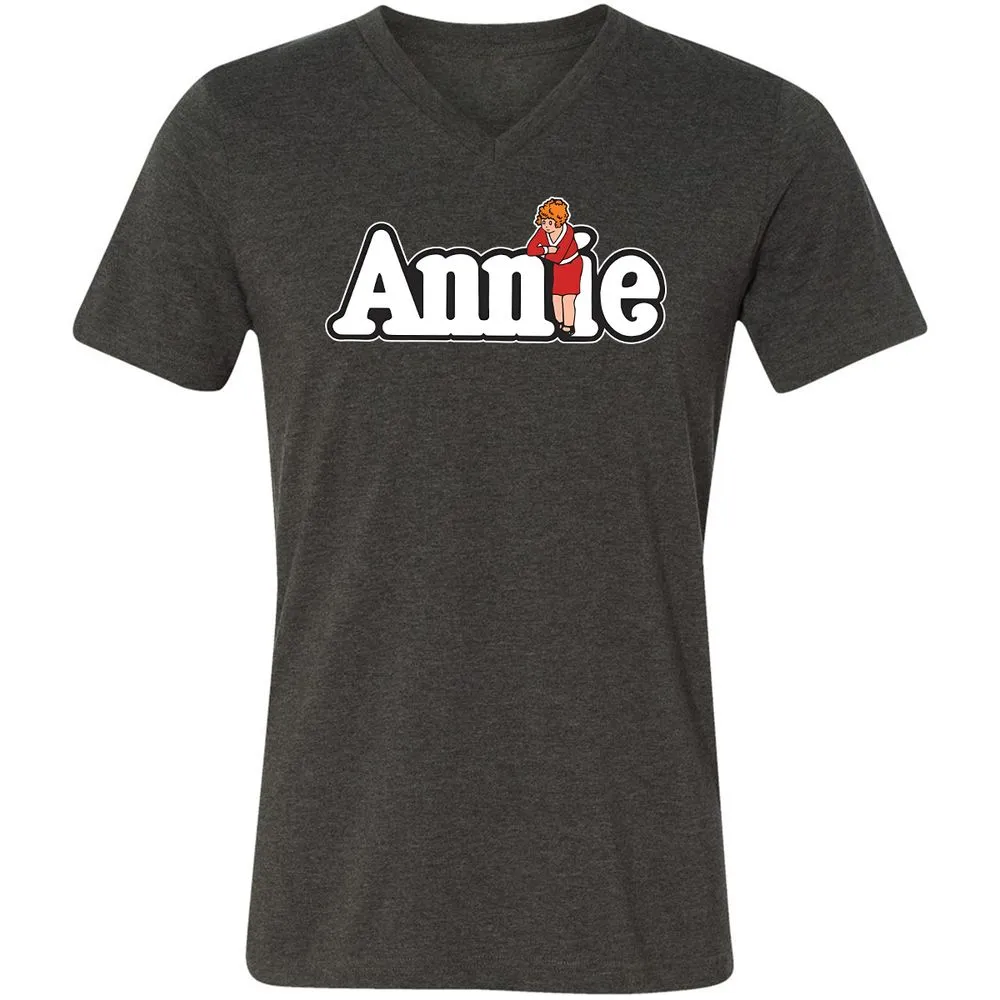 Unisex V-Neck T-Shirt - NQG1NV8N - Dark Grey Heather - 8