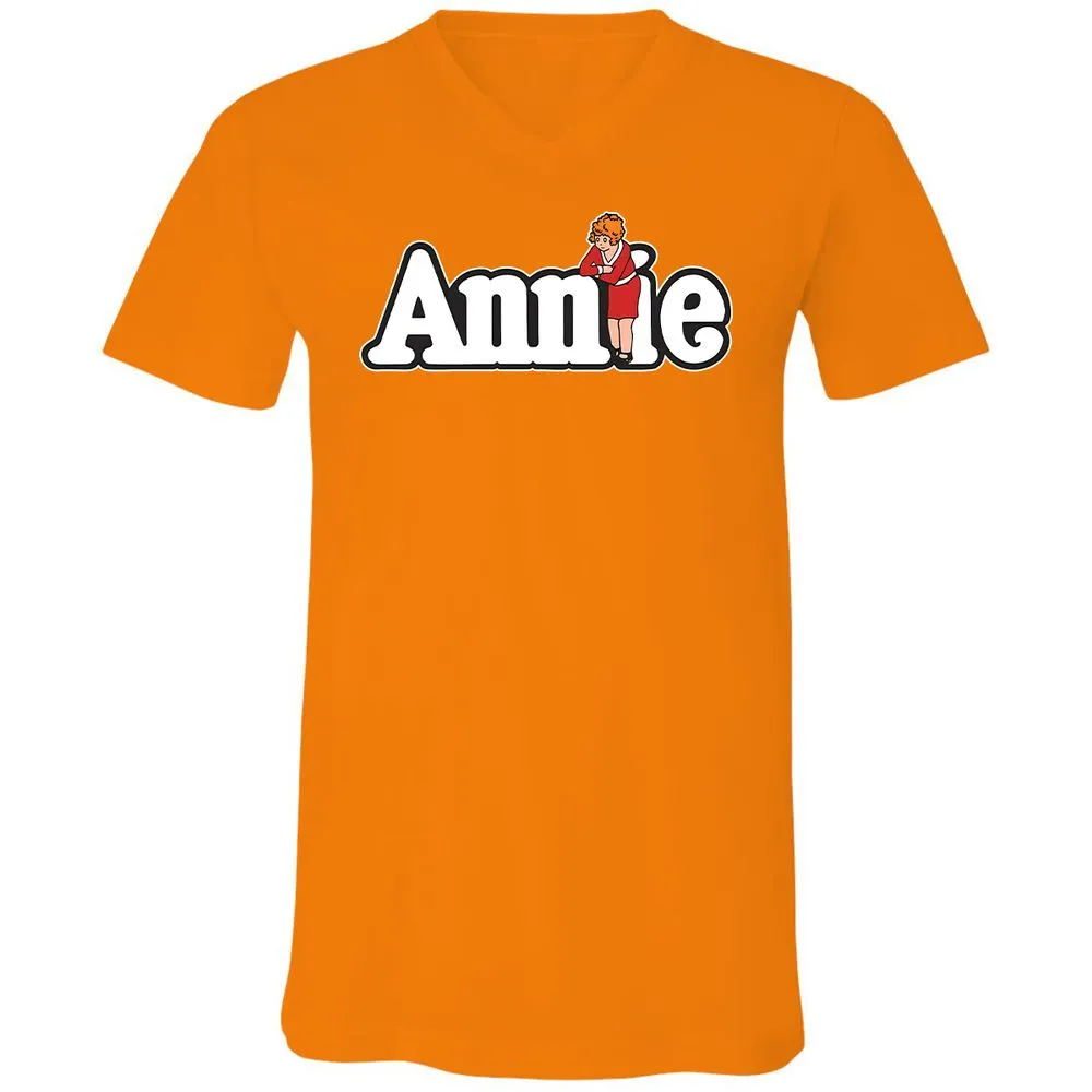 Unisex V-Neck T-Shirt - NQG1NV8N - Orange - 11
