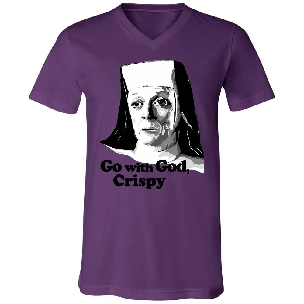 Unisex V-Neck T-Shirt - VFBUVKW9 - Team Purple - 2
