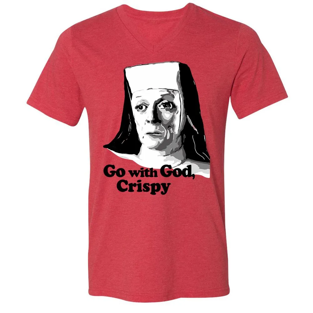 Unisex V-Neck T-Shirt - VFBUVKW9 - Heather Red - 5