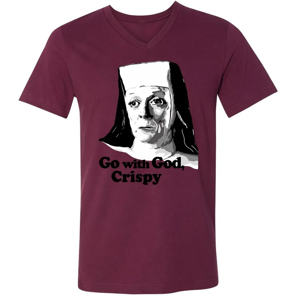 Unisex V-Neck T-Shirt - VFBUVKW9 - Maroon - 6
