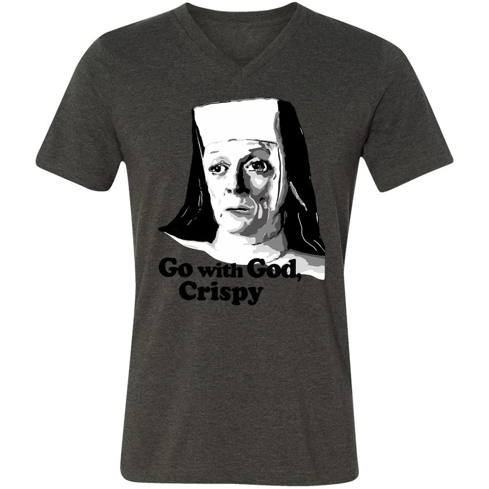Unisex V-Neck T-Shirt - VFBUVKW9 - Dark Grey Heather - 8