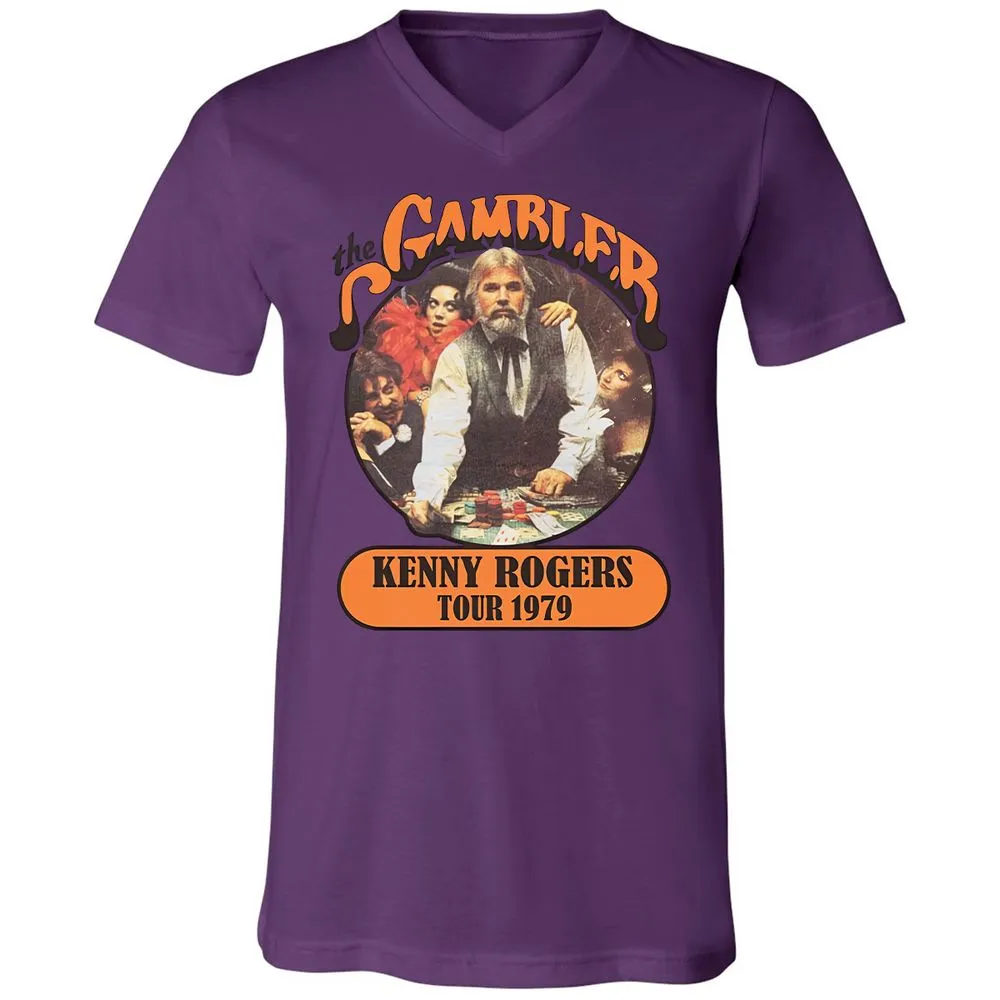 Unisex V-Neck T-Shirt - RYQ576B8 - Team Purple - 2