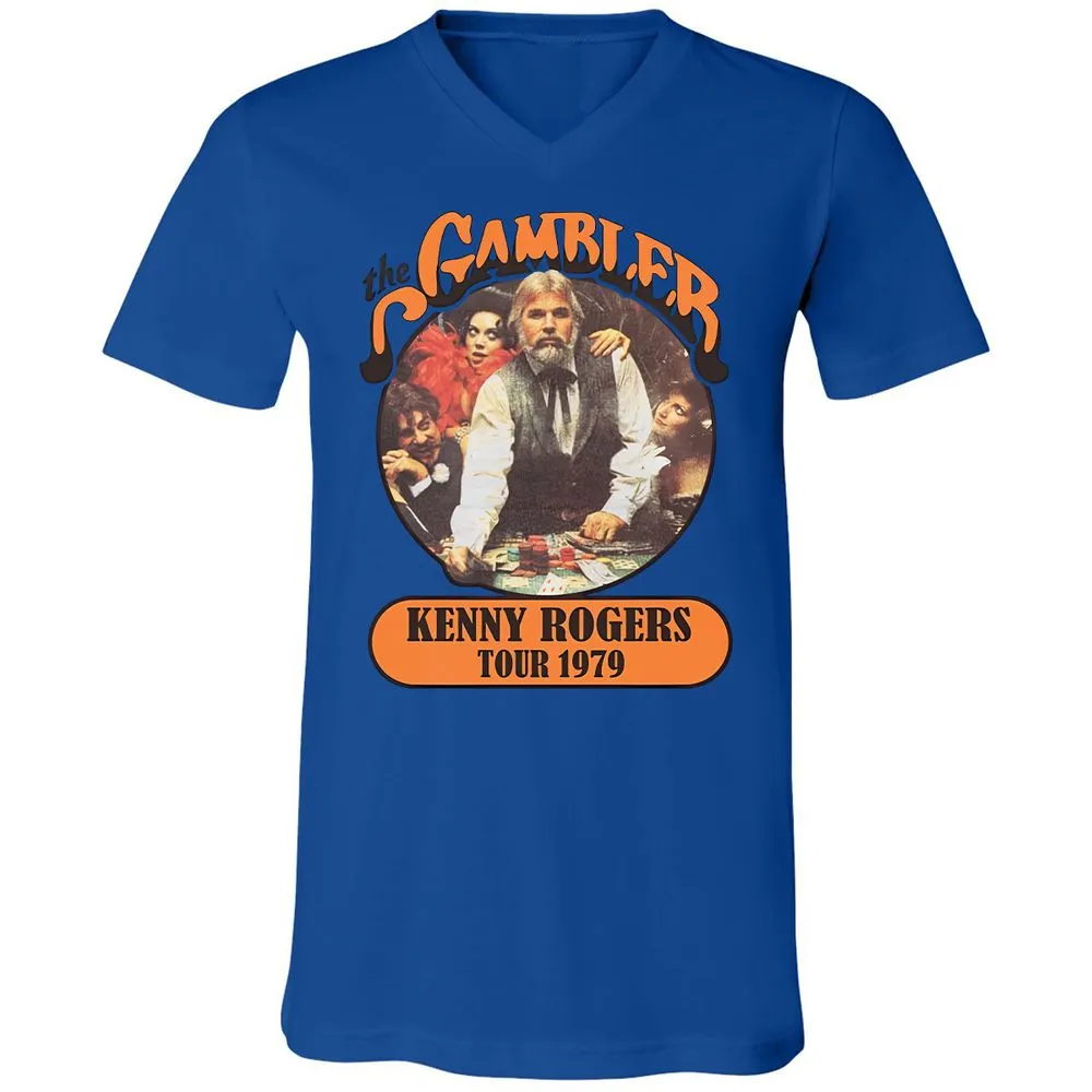 Unisex V-Neck T-Shirt - RYQ576B8 - True Royal - 4
