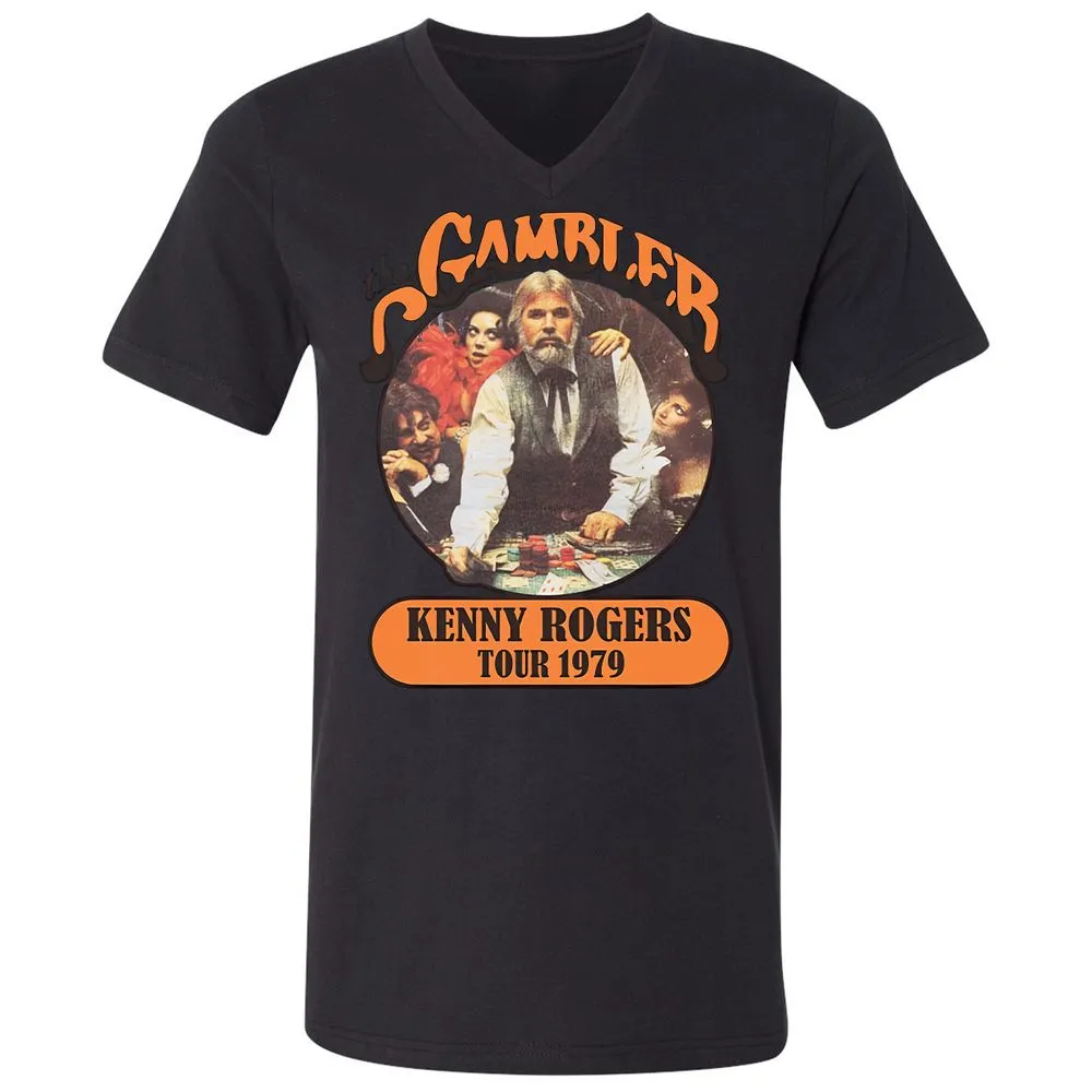 Unisex V-Neck T-Shirt - RYQ576B8 - Black - 16