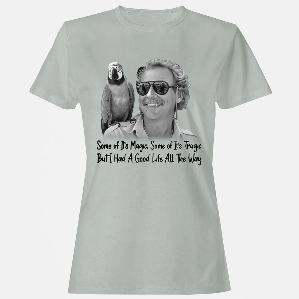Women's T-Shirt - B5YGJ9PZ - Ash - 2