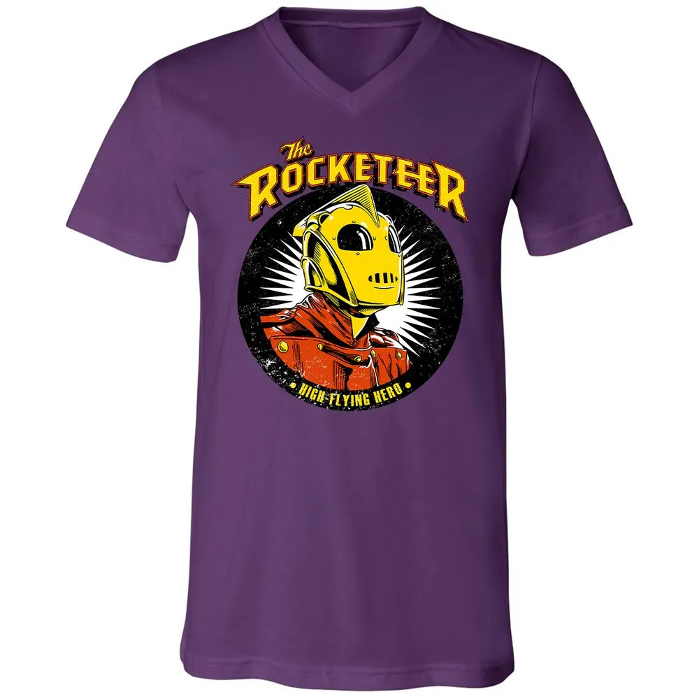 Unisex V-Neck T-Shirt - AAHZVV2L - Team Purple - 2