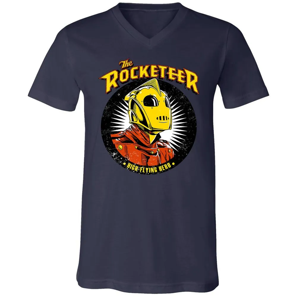 Unisex V-Neck T-Shirt - AAHZVV2L - Navy - 9