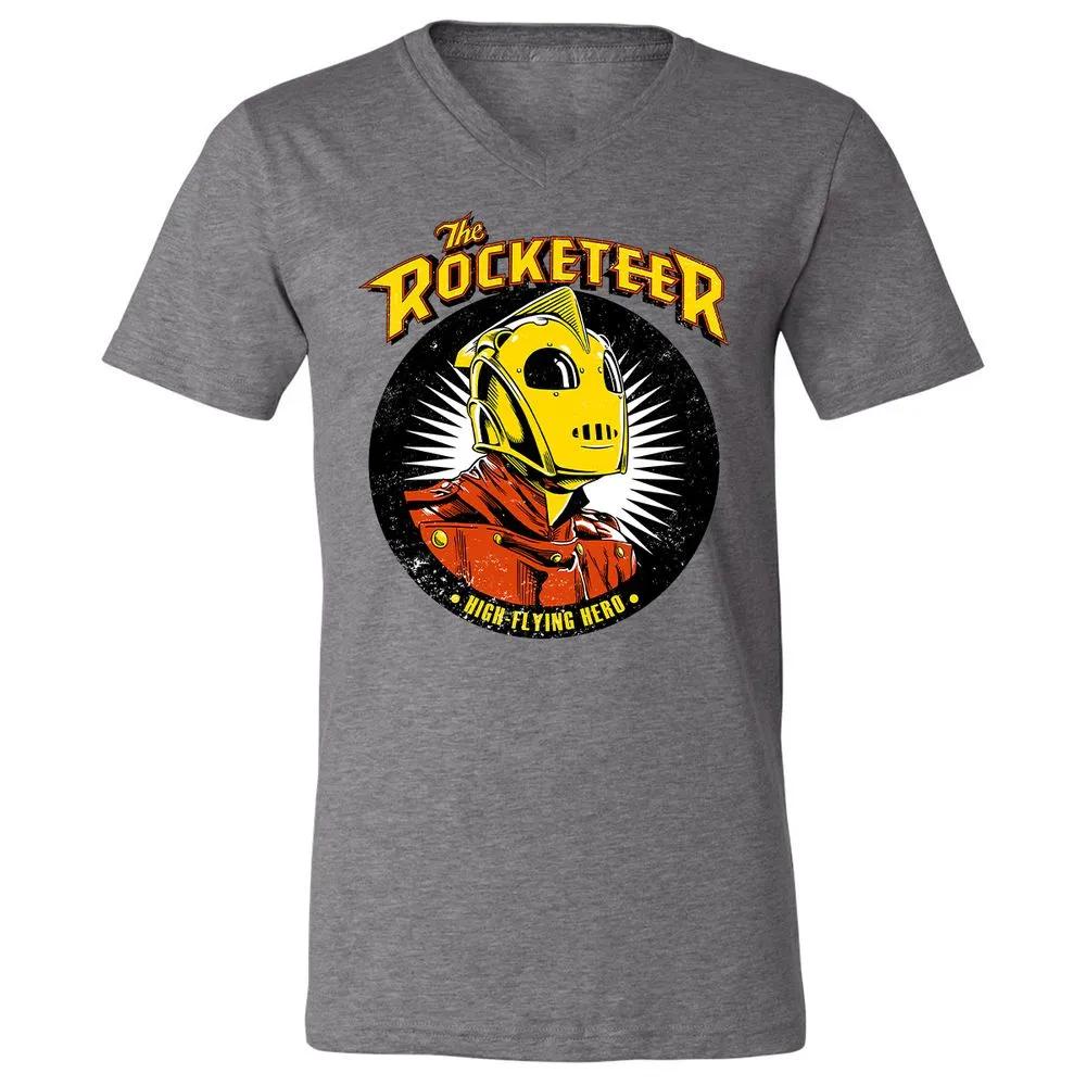 Unisex V-Neck T-Shirt - AAHZVV2L - Deep Heather - 13