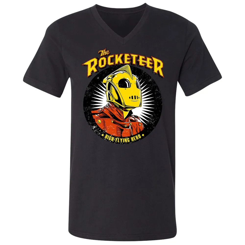 Unisex V-Neck T-Shirt - AAHZVV2L - Black - 16