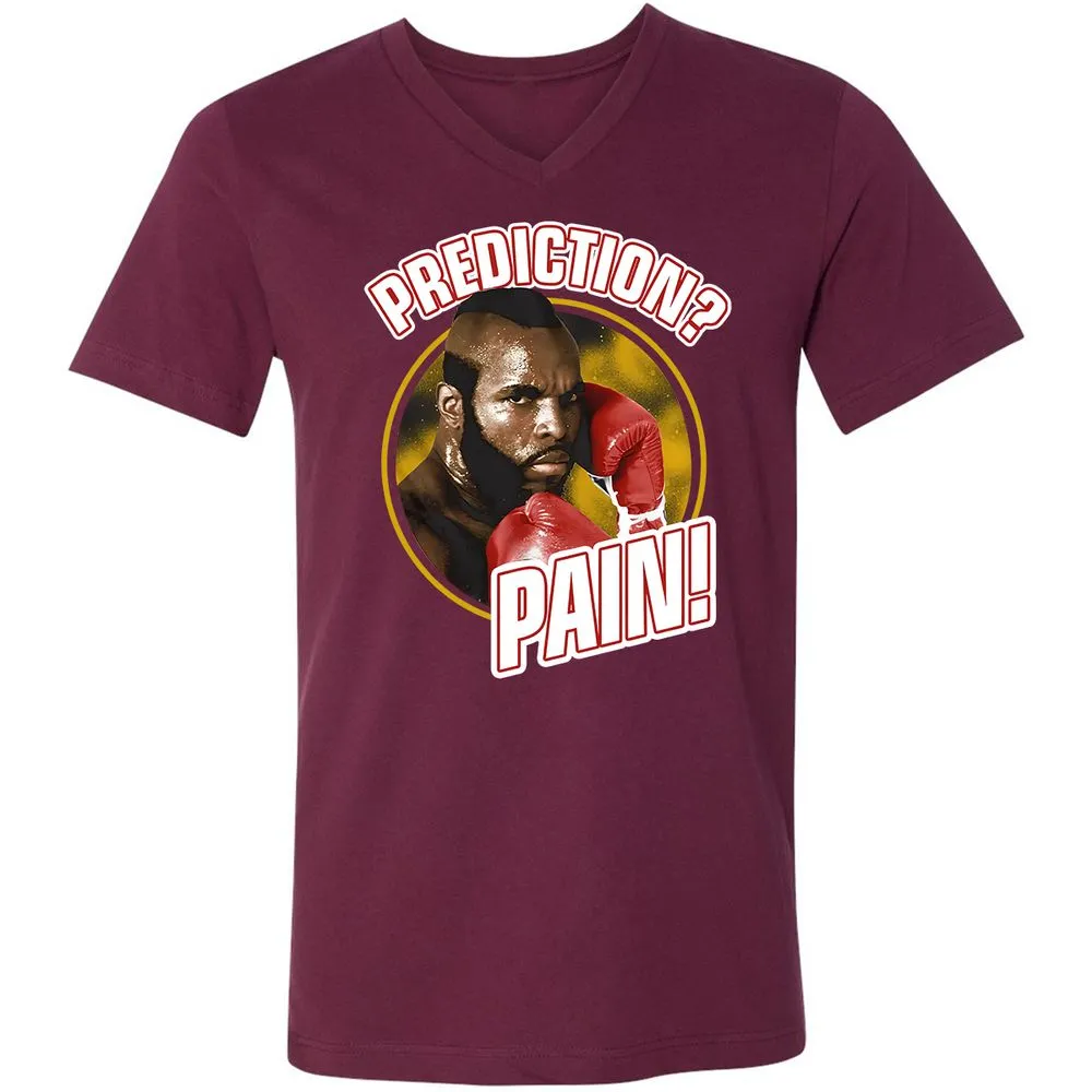 Unisex V-Neck T-Shirt - CCSXLU9P - Maroon - 6
