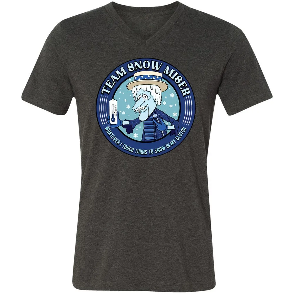 Unisex V-Neck T-Shirt - BW49SU5H - Dark Grey Heather - 8