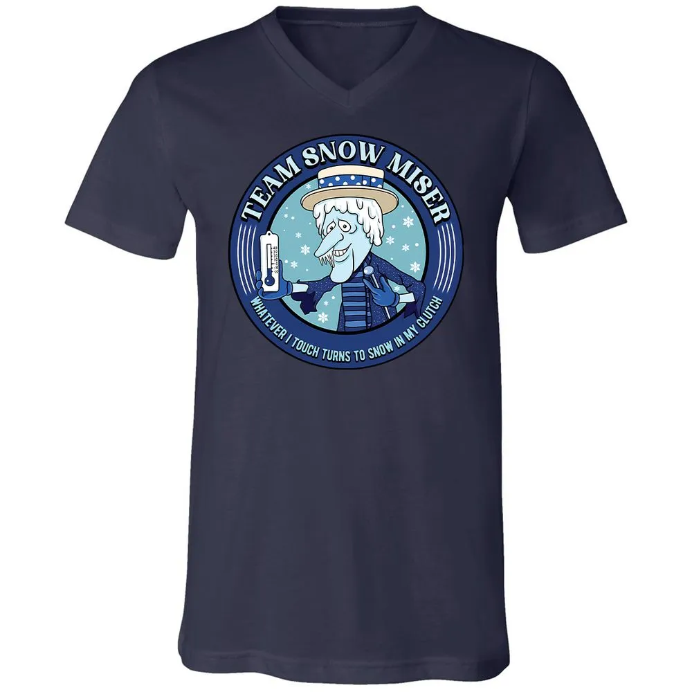 Unisex V-Neck T-Shirt - BW49SU5H - Navy - 9