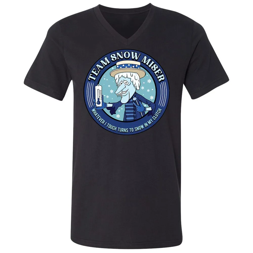 Unisex V-Neck T-Shirt - BW49SU5H - Black - 16