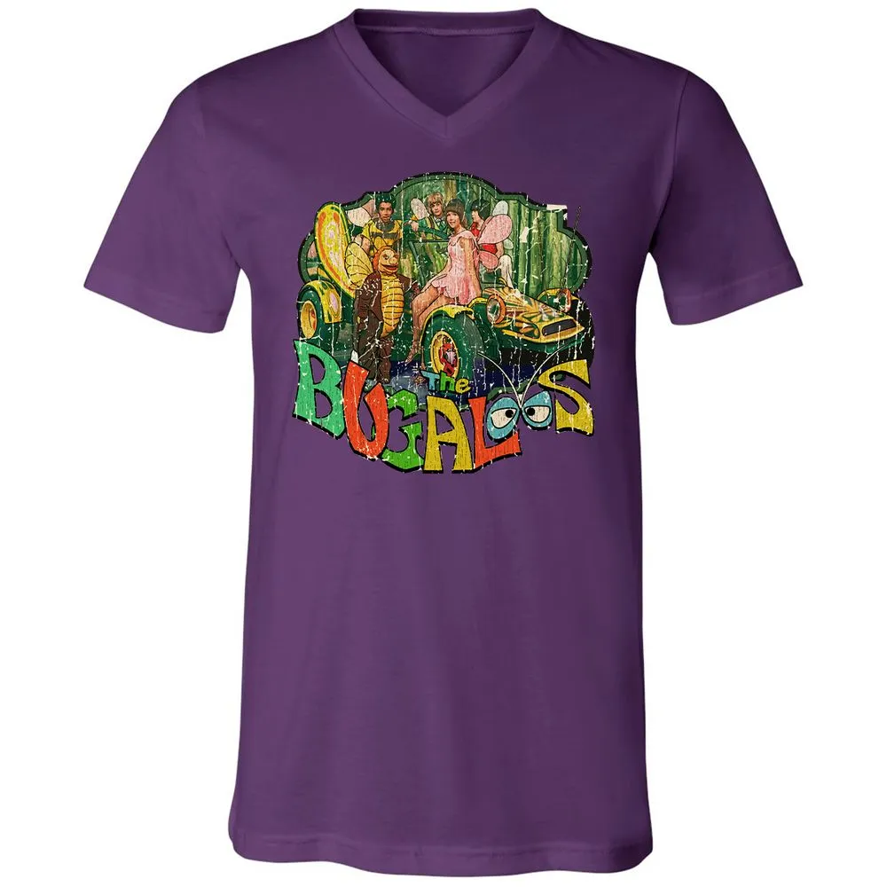 Unisex V-Neck T-Shirt - GQUVJJ9J - Team Purple - 2