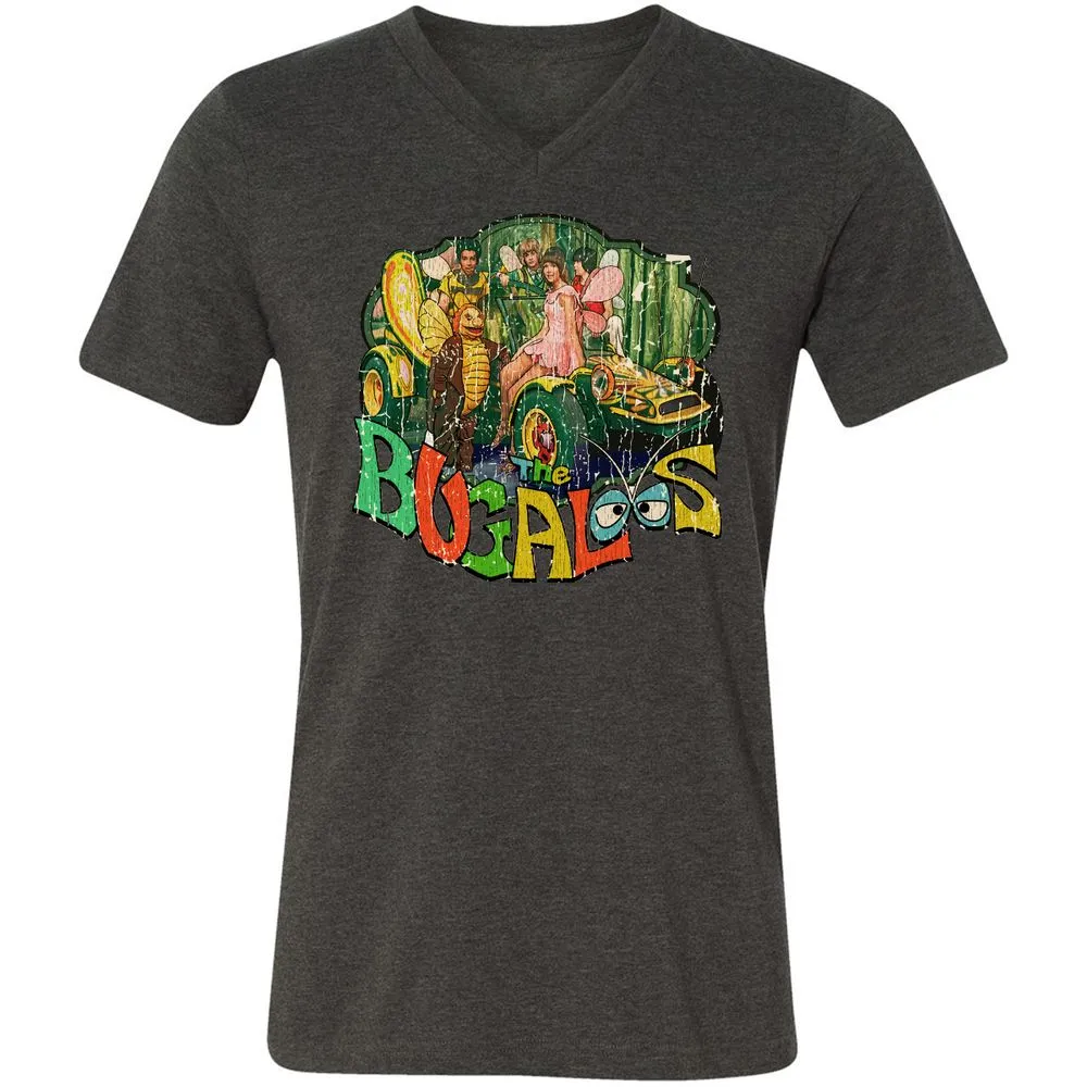 Unisex V-Neck T-Shirt - GQUVJJ9J - Dark Grey Heather - 8