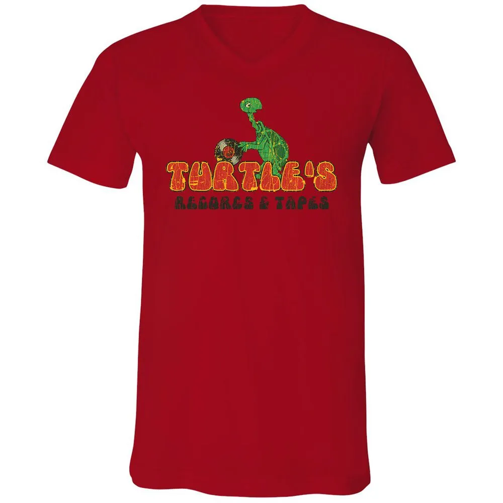 Unisex V-Neck T-Shirt - R58Q5DF1 - Red - 3