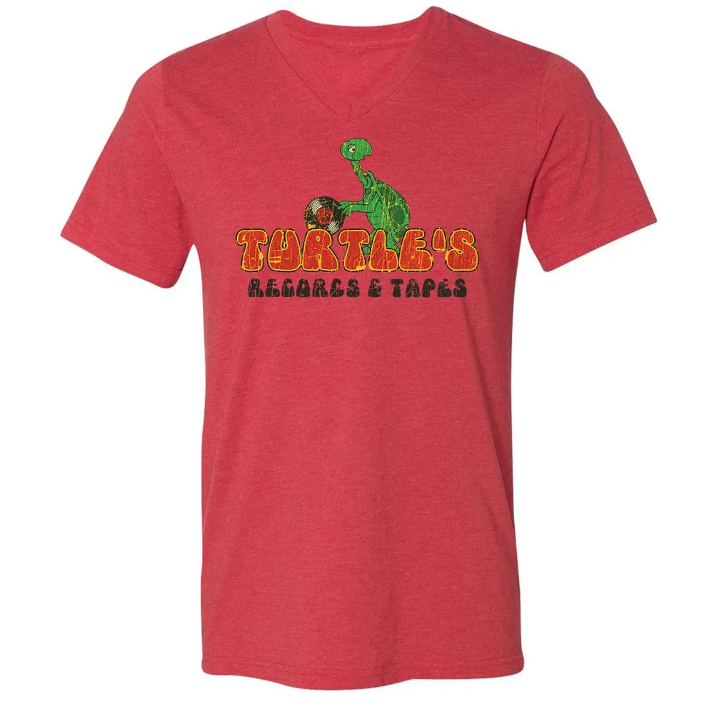 Unisex V-Neck T-Shirt - R58Q5DF1 - Heather Red - 5