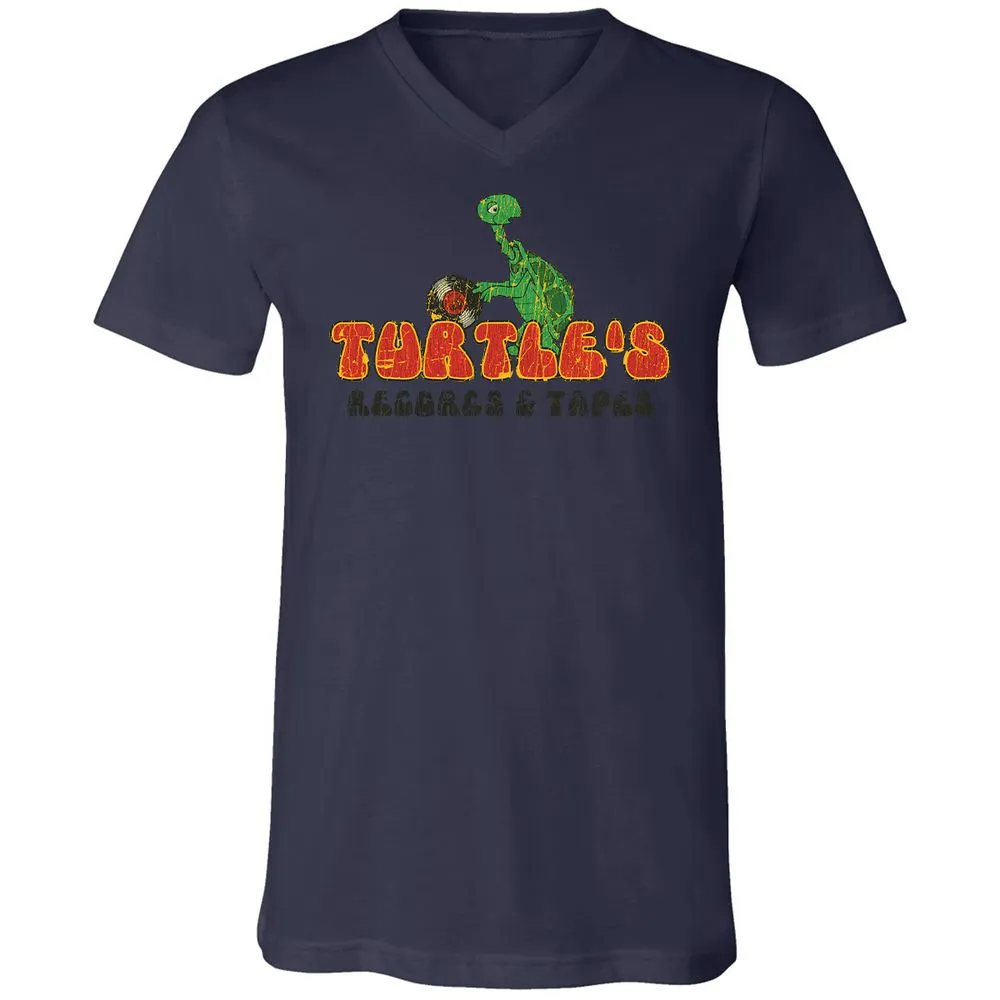 Unisex V-Neck T-Shirt - R58Q5DF1 - Navy - 9