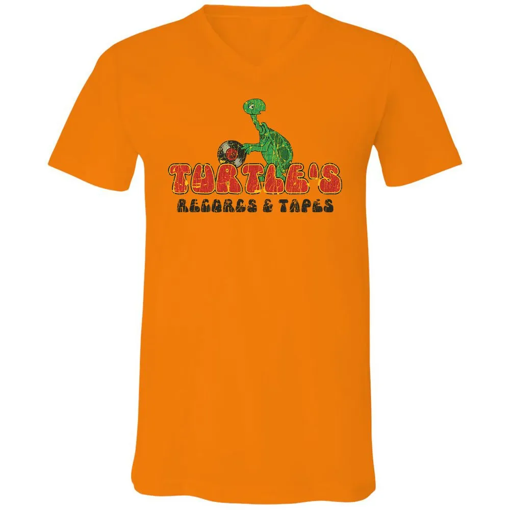 Unisex V-Neck T-Shirt - R58Q5DF1 - Orange - 11