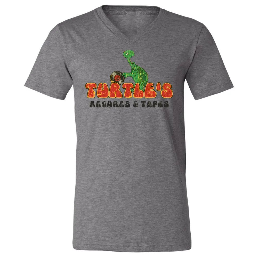 Unisex V-Neck T-Shirt - R58Q5DF1 - Deep Heather - 13
