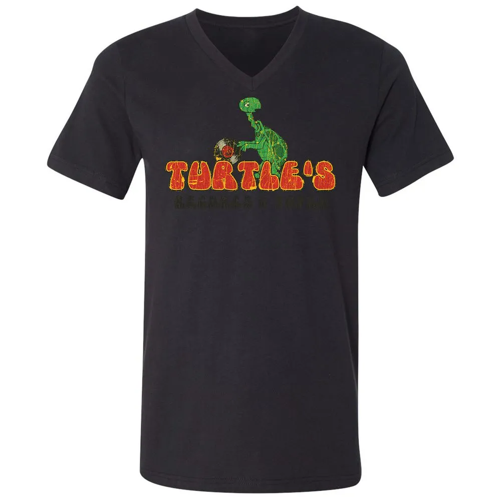 Unisex V-Neck T-Shirt - R58Q5DF1 - Black - 16