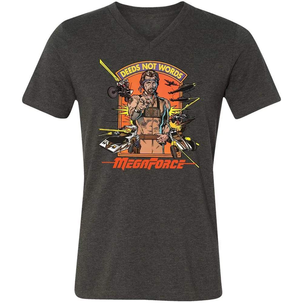Unisex V-Neck T-Shirt - 5SYHEMW9 - Dark Grey Heather - 8