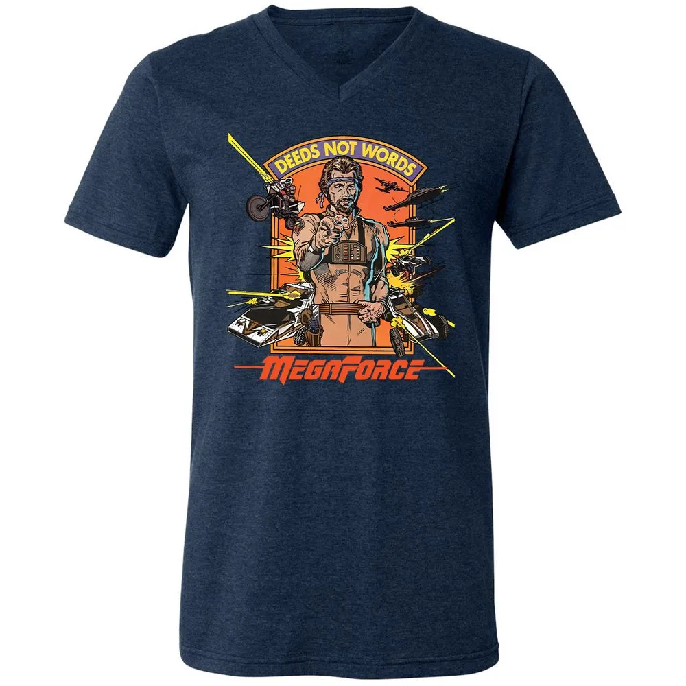 Unisex V-Neck T-Shirt - 5SYHEMW9 - Heather Navy - 15